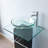 Hadalyn 23'' Single Bathroom Vanity with Tempered Glass Top-1059489250