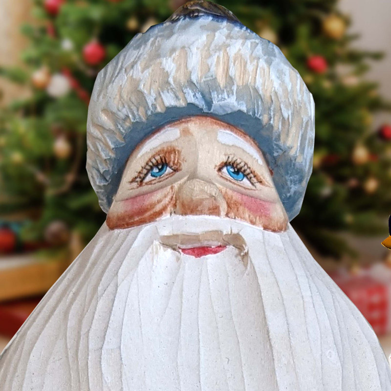 Gingerbread House Santa Wood Carved Masterpiece Figurine By G. Debrekht