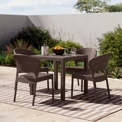 Helden Square 4 - Person 31.5" Long Dining Set