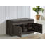 Whipe Faux Leather Upholstered Storage Bench-351422022