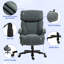 Chaise de bureau robuste à haut dossier pour les utilisateurs grands et grands, pouvant supporter jusqu'à 450 lb avec inclinaison réglable et roulettes à roulement en douceur.