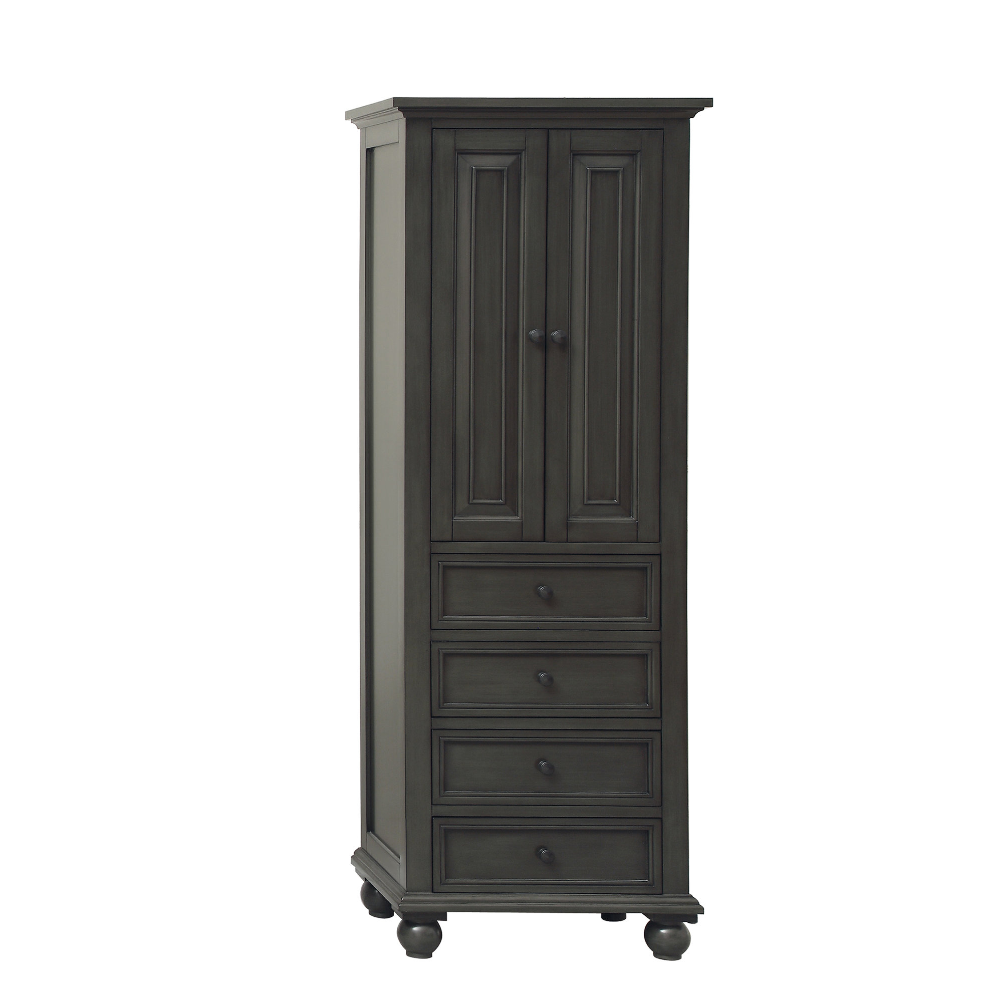 Sandborn Linen Cabinet, Charcoal Glaze
