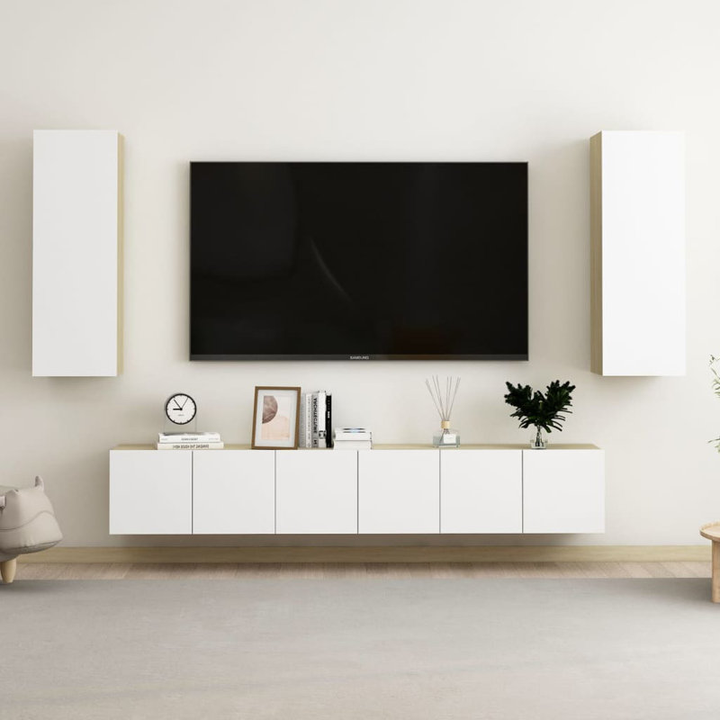 Ginia Entertainment Unit for TVs, Sonoma Oak, 30m H x 180cm W x 30cm D
