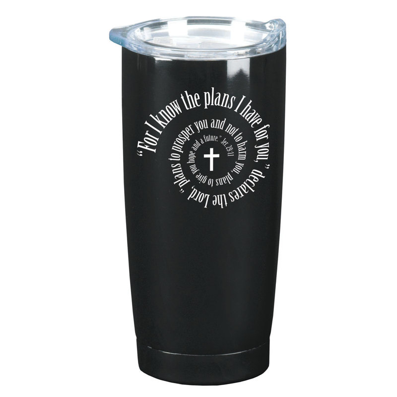 Gobelet de voyage en acier inoxydable 20 oz For I Know