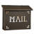 Pasadena Brass Wall Mounted Post box-14273499-14273503