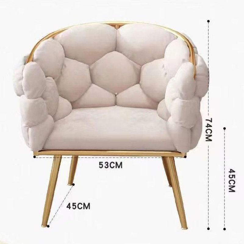 Modern velvet armchair, Green
