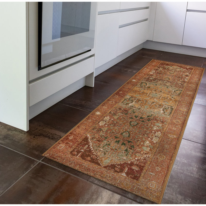 Tapis intérieur / extérieur Marina Heriz, Tapis de couloir 1 pi 11 po x 7 pi 6 po