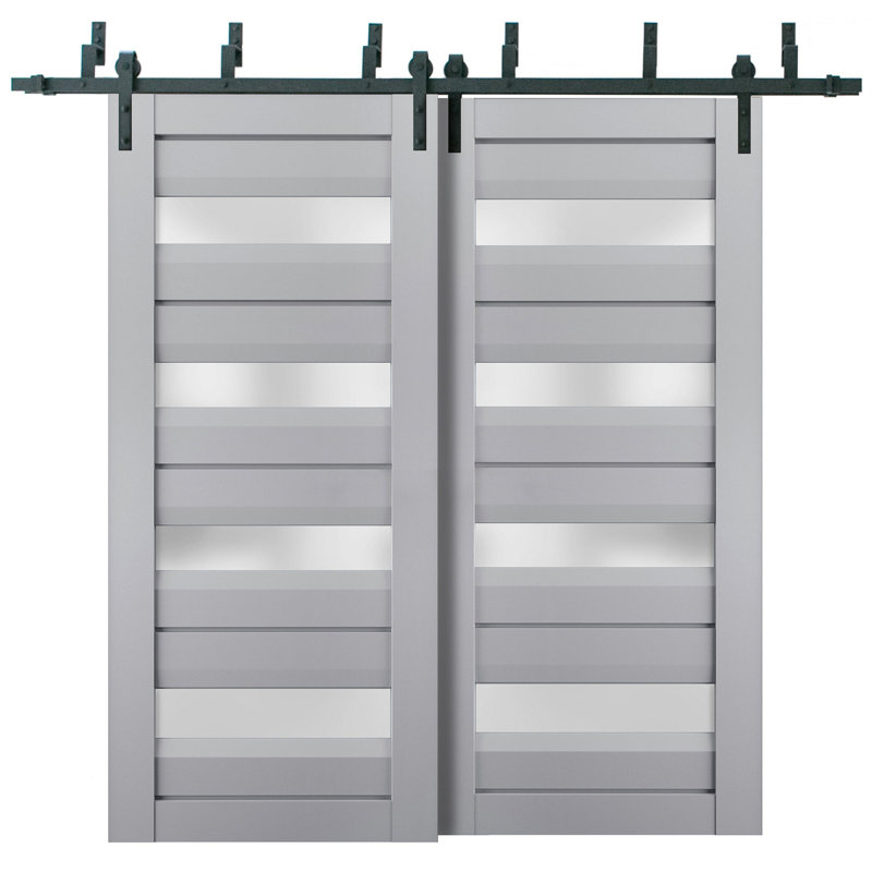 Portes de placard Veregio, 60 po x 80 po, Gris