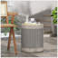 Outdoor Lightweight End Table Round Concrete Outdoor Side Table