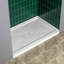 60 po X 32 po Base de panneau de douche à surface solide en blanc, installation en alcôve avec drain central, antidérapante et résistante à la moisissure