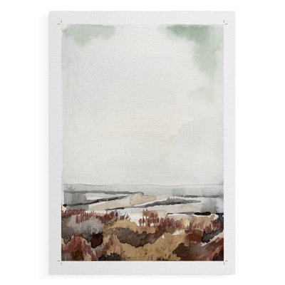 Étude côtière Inlet I - impression sur toile seulement - non encadrée