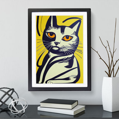 The Cool Cat Abstract - Single Picture Frame Print