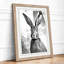 Hare in Ink Japandi - Framed Print-773933958-773933952