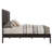 Queen Panel Bed With Rectangular Headboard And Side Rails For Finish Low Profile Strong Build Elements