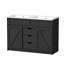 Meuble-lavabo double 48 po avec porte de grange et tiroirs de rangement Farmhouse-1596610643