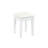 Compact White Dressing With Reversible Four - Leaf Mirror, 5 Drawers For Beauty Accessories, Cushioned Stool Relaxed Makeup Sessions Long Term Comfort