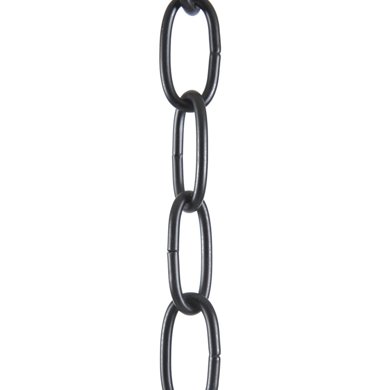 Ralls 6-Light Farmhouse Metal Chandelier, Black