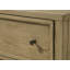 Table de chevet 2 tiroirs en bois avec tablette ouverte