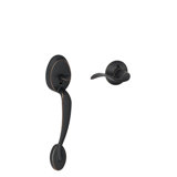 Plymouth Lower Half Handleset with Accent Door Lever (Deadbolt Sold Separately)