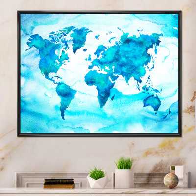 World Map Tone II - reproduction sur toile