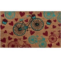 Blossom Bike Hooked Door Mat