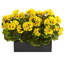 Geranium Silk Plant in Rectangular Planter, UV Resistant (Indoor/Outdoor)-22592412