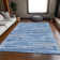 Premium Machine Washable Prisco Blue Rug