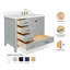 Meuble-lavabo simple en bois massif 43 po Cambridge avec plateau en quartz blanc pur 1,5 po Cambridge-1227965116-1227965119-1277960228