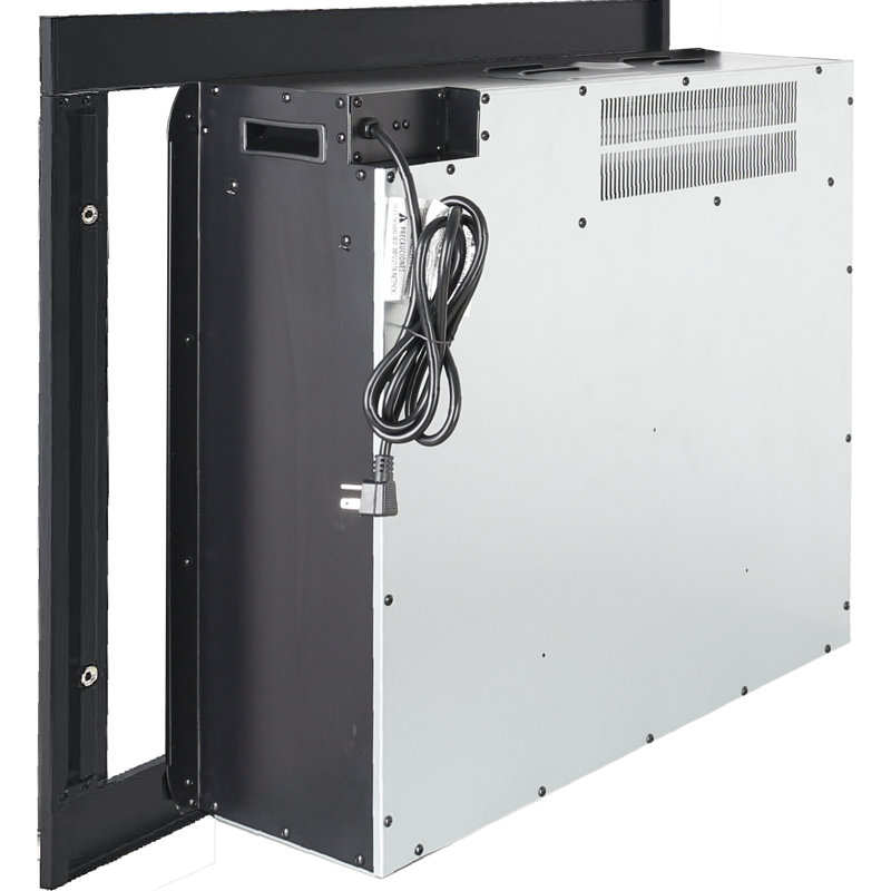 33"Infrared Electric Fireplace With Removable Trim Kit Insert