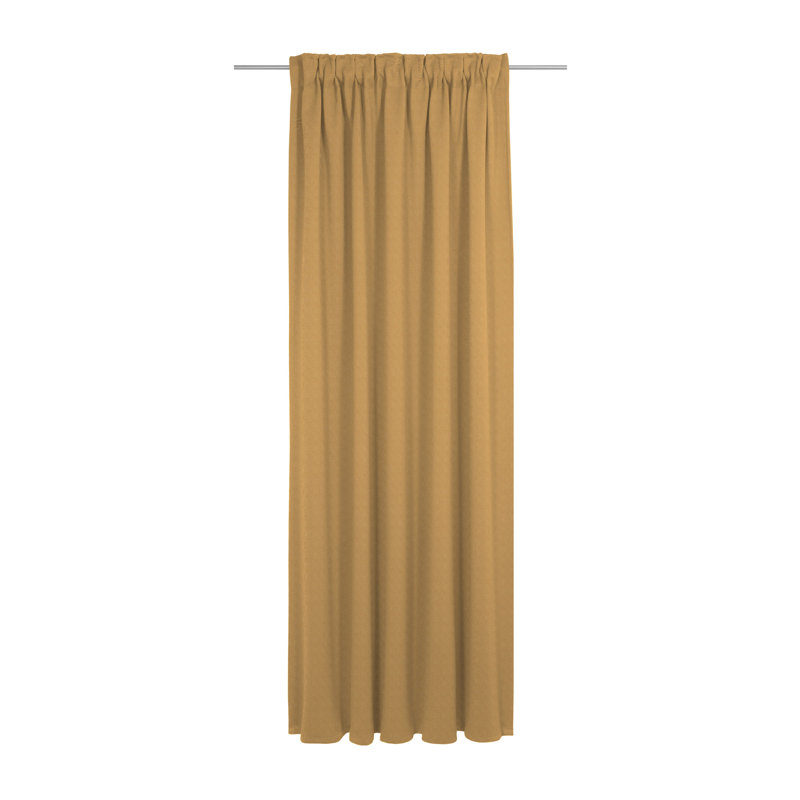 Uni Collection Room Darkening Curtain, 142cm wide x 375cm high, Curry