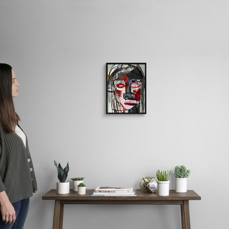 Reproduction d'art sur toile, Cadre flottant noir, H 16 po x l 13 po x P 1,75 po