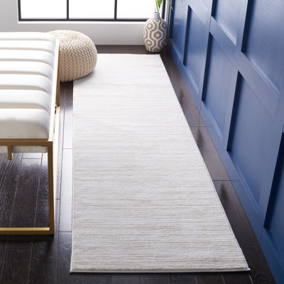 Vision Striped Area Rug In Ivory