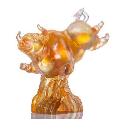 Figurine LIULI Crystal Ox | Pic