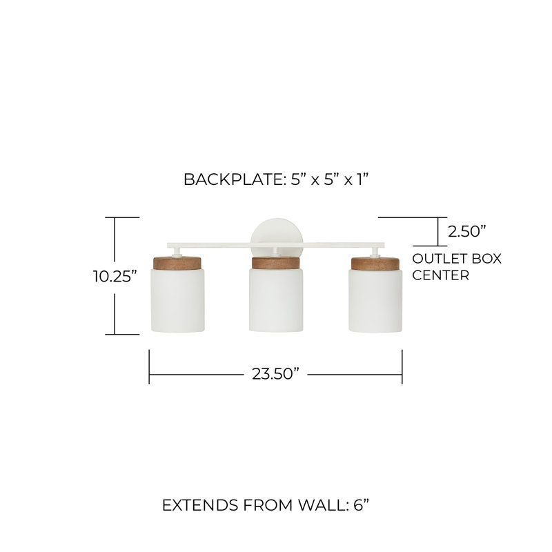Donal 3 - Light Dimmable Vanity Light