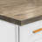 Bartlum Sturdy Solid Hevea Wood Block Countertop Dark Walnut for Workbenches-937554192