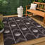 Tapis intérieur / extérieur moderne géométrique noir / crème Matthew-1697563126