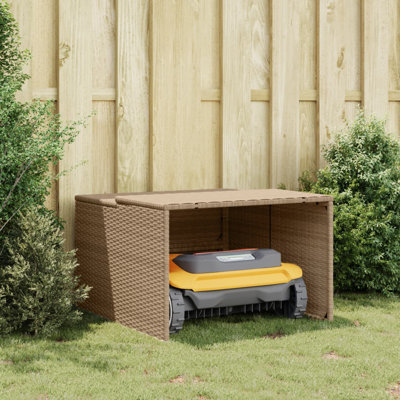 2.83 ft. W x 2.95 ft. D Wicker Tool Shed