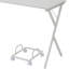 Bureau d'ordinateur à finition blanche Dazenus (sans la chaise de bureau)-1102696816
