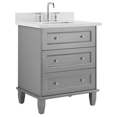 Nora 30" Freestanding Standard Single Bathroom Vanity with Top