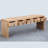 Old elm log TV cabinet
