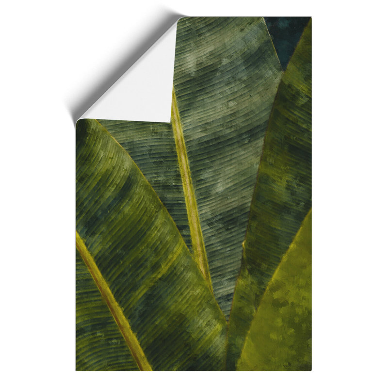 Fronds of a Palm Tree Painting - Frameless Print, 42cm H x 30cm W x 0.1cm D