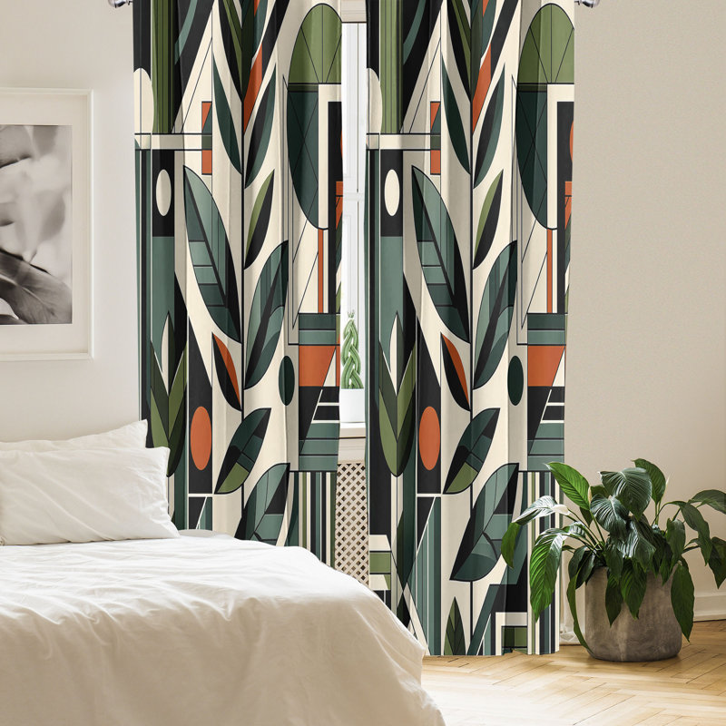 Semi Sheer Curtain Pair, 56" W x 63" L