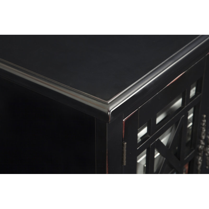 Ahmara 63'' Media Console for TVs up to 65”, Antique Black