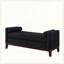 Grand repose-pieds rembourré en tissu avec coussins-129506402