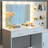 Vanity Desk With Mirror And Lights, 46.4In White Dressing Table For Bedroom 2 Big Drawers & Large Vertical Organizer, 3 Level Dresser, Lighting Modes Adjustable Brightness-1871390274
