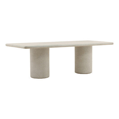 Kareem Outdoor Dining Table Light Gray