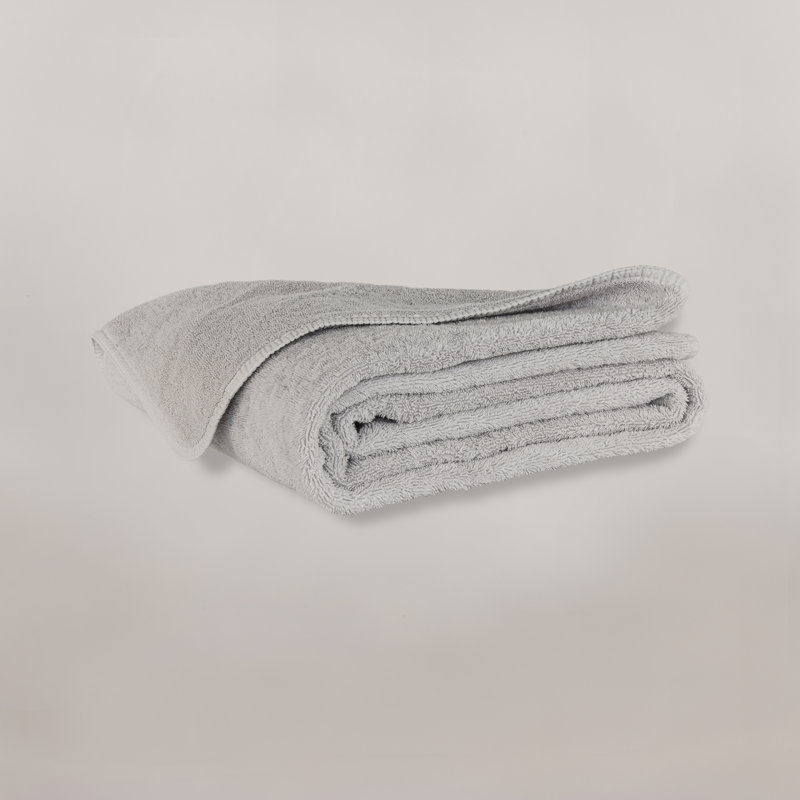 Lago Portuguese Long-Staple 100% Cotton Towels, Gray, Bath Sheets - 1 Pack