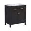 Meuble-lavabo de 30 po avec lavabo en céramique, armoire de salle de bain simple moderne avec 2 portes et une tablette, portes à fermeture douce-117021165