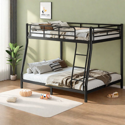 Lits gain de place, lit superposé en métal double XL/queen, chambre moderne