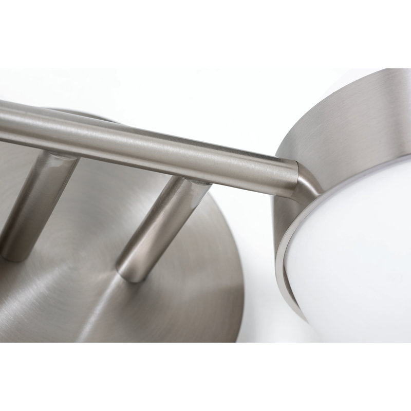 Macrae 14'' LED Vanity - Acrylic Shade, Satin Nickel
